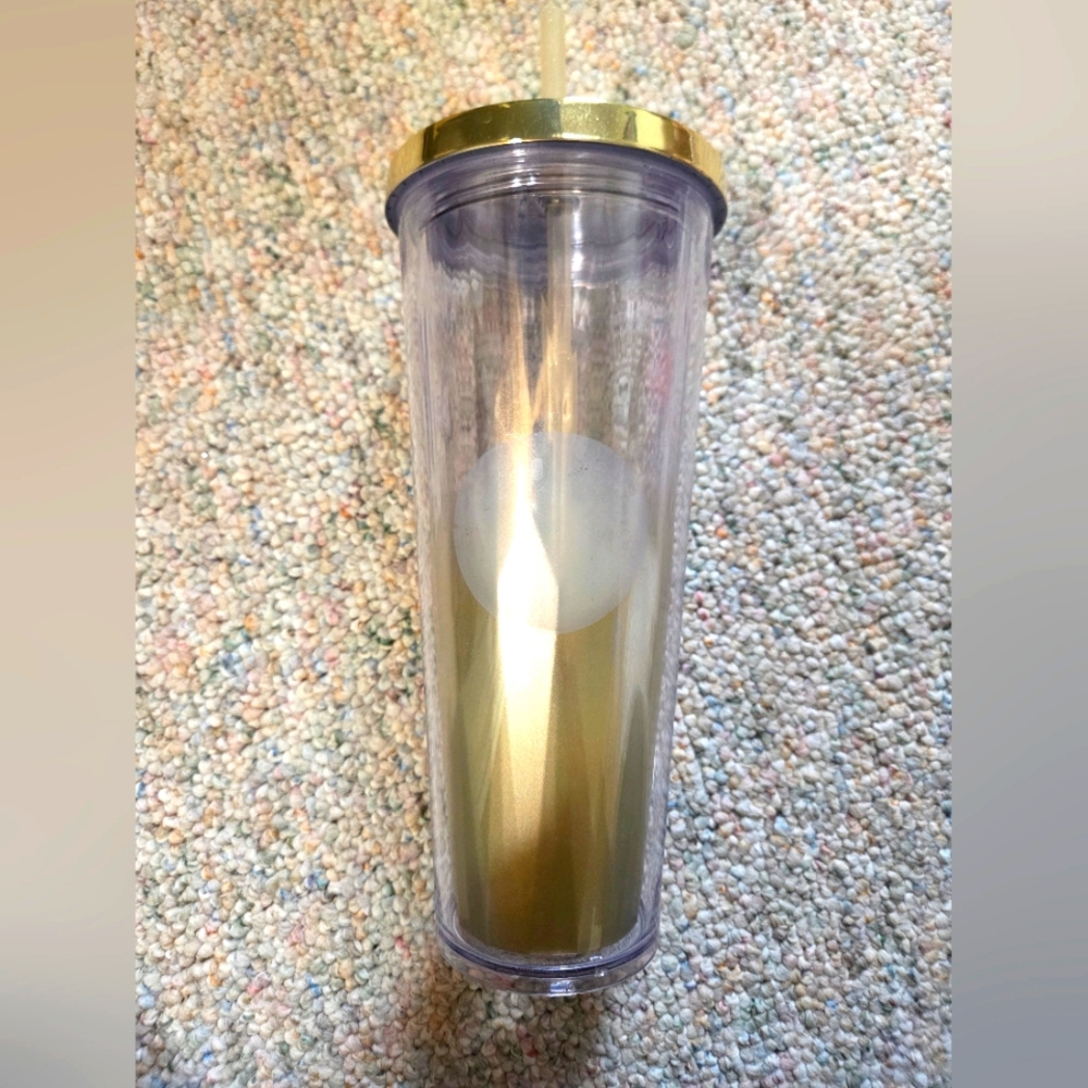 2014 Starbucks Gold Faceted Tumbler